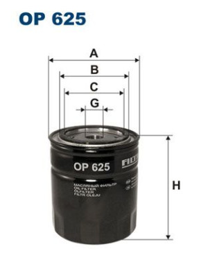 Filtr oleju FILTRON OP625 W93012