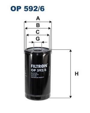 Filtr oleju FILTRON OP592/6 W11707