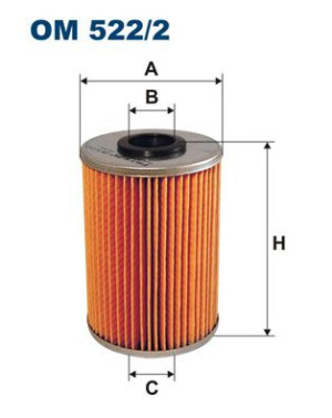 Filtr oleju FILTRON OM522/2 HU9242X