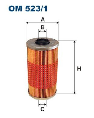 Filtr oleju FILTRON OM523/1 HU9381X