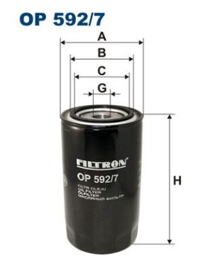 Filtr oleju FILTRON OP592/7 W95036