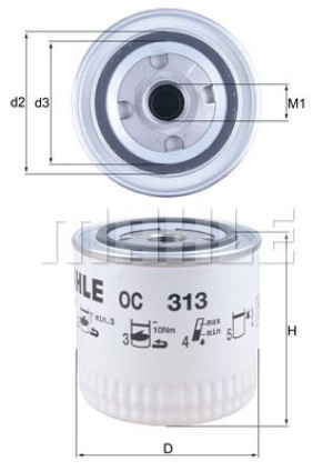 Filtr Oleju Volvo S40 1