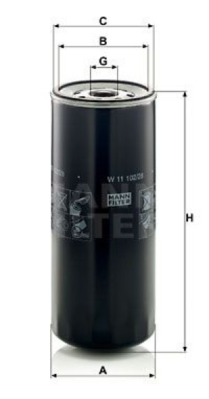 Filtr oleju MANN-FILTER W11102/28 W1110228