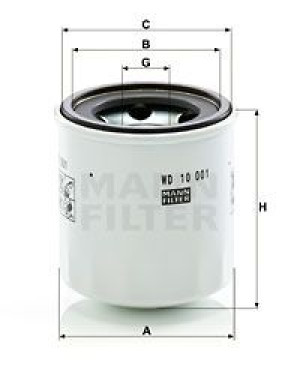 Filtr oleju MANN-FILTER WD10001X