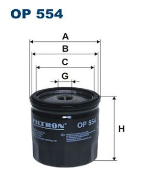 Filtr oleju FILTRON OP554 W71211