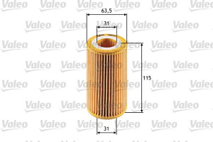 Filtr oleju VALEO 586524 HU7181Z