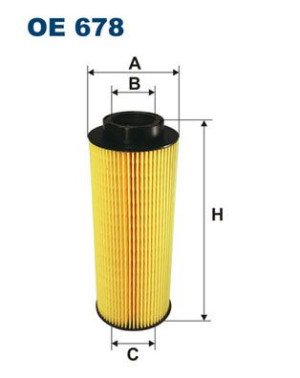 Filtr oleju FILTRON OE678 HU1072X