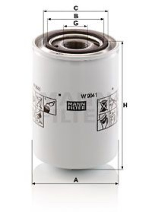 Filtr Oleju Doosan Kompresor Mann-filter W9041