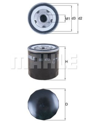 Filtr Oleju Fiat Alfa Romeo Lancia Mahle Oc473 W7135