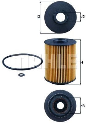 Filtr Oleju Mahle Ox356d Hu9327x