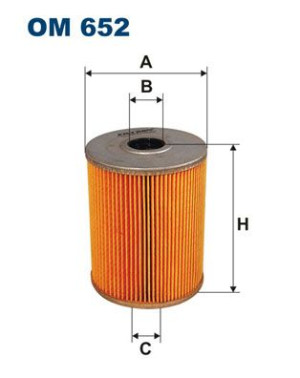 Filtr oleju FILTRON OM652 H9325X