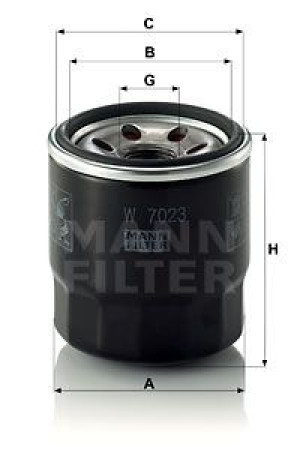 Filtr oleju MANN-FILTER W7023