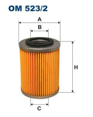 Filtr oleju FILTRON OM523/2 H7161X