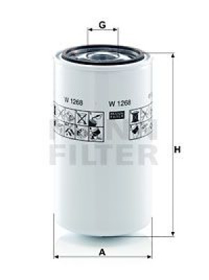 Filtr oleju MANN-FILTER W1268