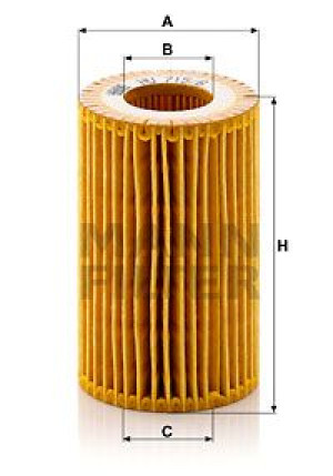 Filtr, hydraulika sterownicza MANN-FILTER HU715/6X HU7156X