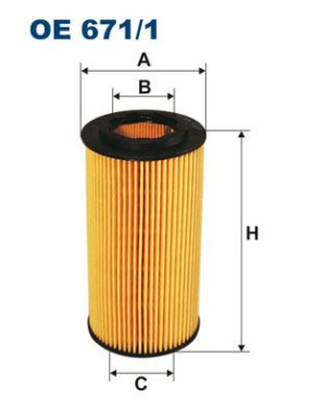 Filtr oleju FILTRON OE671/1 HU6711