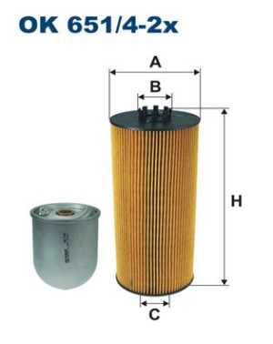 Filtr oleju FILTRON OK651/4-2X SP20412X