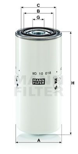 Filtr Oleju Mann-filter Wd10018 New Holland Tce
