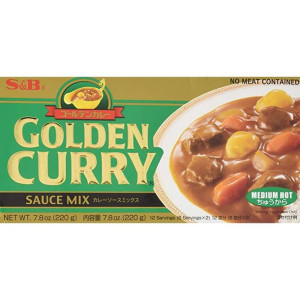 Golden Curry Styl Japoński Średnio Ostre (Medium Hot) 220g S&B
