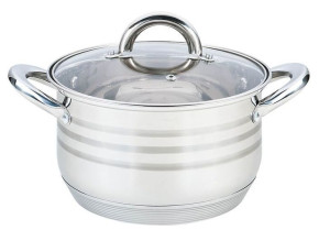Garnek Stalowy Z Pokrywką 5,1L Indukcja 22Cm