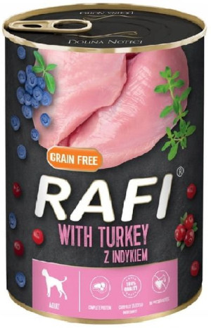 DOLINA NOTECI RAFI karma mokra z indykiem dla psa 400g