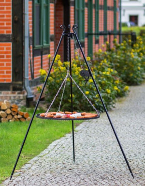 Grill na trójnogu Korono 180/124 180cm/80cm z rusztem ze stali czarnej