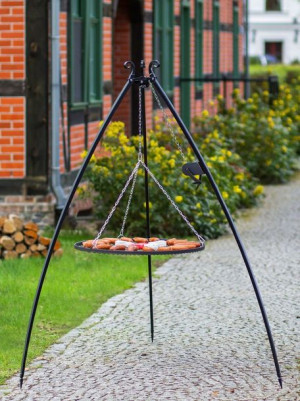 Grill na trójnogu Korono 200/143 200cm/80cm z rusztem ze stali czarnej