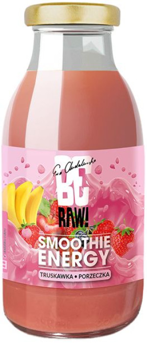 Smoothie Energy truskawka i porzeczka 250 ml BeRaw!