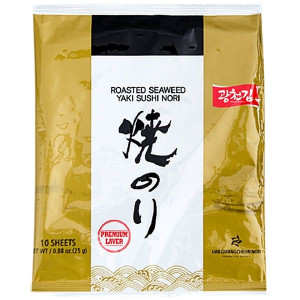 Wodorosty Nori Algi do SUSHI Premium Gold 10Arkuszy/25g KC