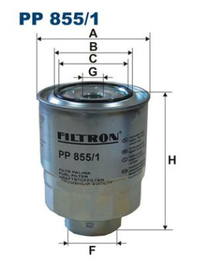 Filtr paliwa FILTRON PP855/1 16901RJLE01