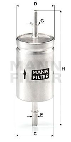 Filtr paliwa MANN-FILTER WK512