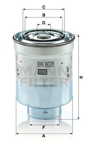 Filtr paliwa MANN-FILTER WK8028Z