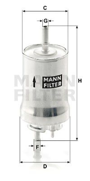 Filtr paliwa MANN-FILTER WK59X
