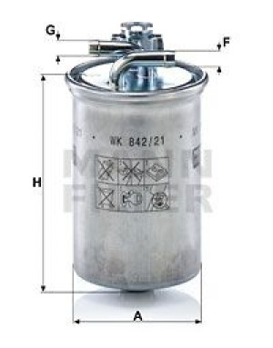 Filtr paliwa MANN-FILTER WK842/21X WK84221X