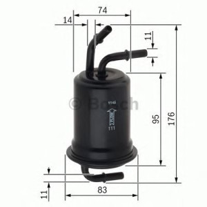Filtr paliwa BOSCH F.026.403.012 WK7204