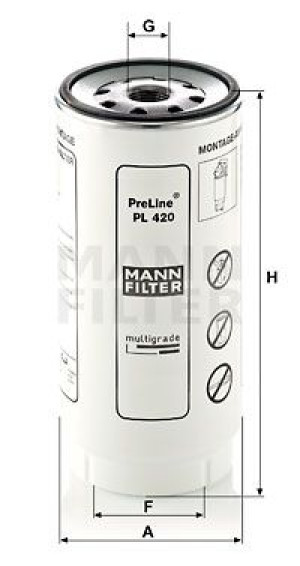 Filtr paliwa MANN-FILTER PL420X