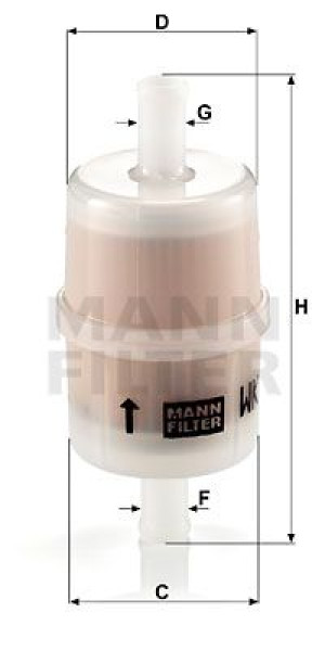Filtr paliwa MANN-FILTER WK32/7 WK327