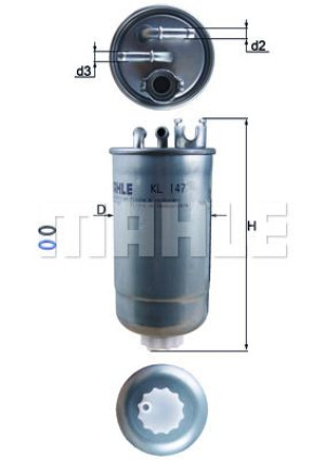 Filtr paliwa KNECHT KL147D WK8533X