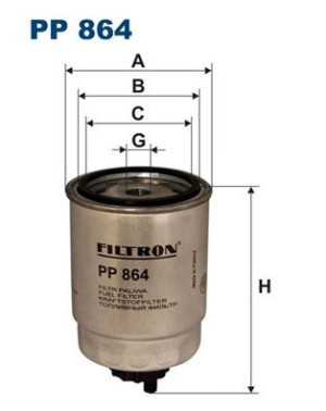 Filtr paliwa FILTRON PP864 WK821