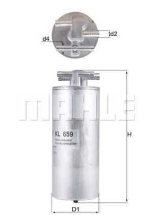 Filtr paliwa KNECHT KL659 WK7002