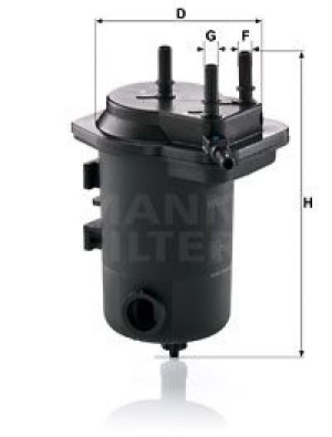 Filtr paliwa MANN-FILTER WK939/9X WK9399X