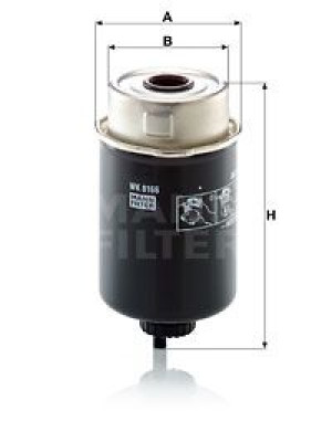 Filtr paliwa MANN-FILTER WK8166
