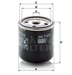 Filtr paliwa MANN-FILTER WK712/3 WK7123