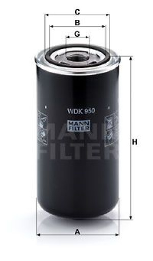 Filtr paliwa MANN-FILTER WDK950