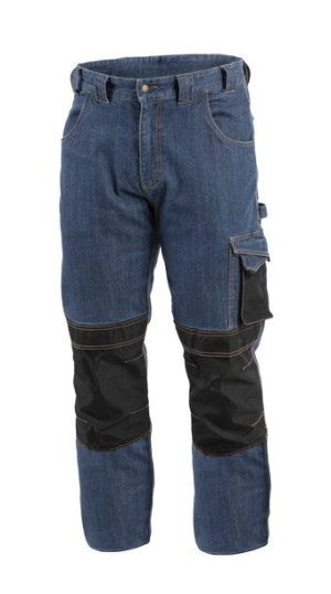 Spodnie ochronne do pasa jeans niebieskie XL EMS