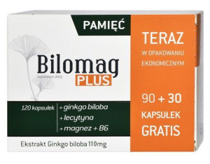 Bilomag Plus Miłorząb Japoński Lecytyna 90+30kaps.