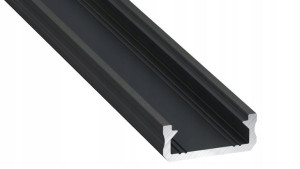 Profil Do Led Lumines Czarny Aluminium Z Kloszem