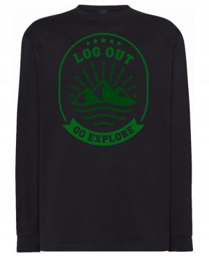 Longsleeve męski nadruk GÓRY ODKRYWANIE r.4XL