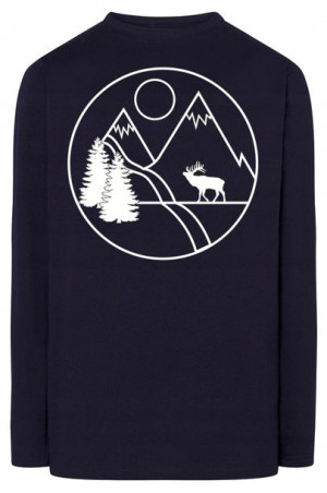 Longsleeve męski nadruk Góry Łoś r.3XL