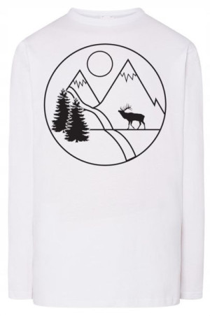 Longsleeve męski nadruk Góry Łoś r.5XL